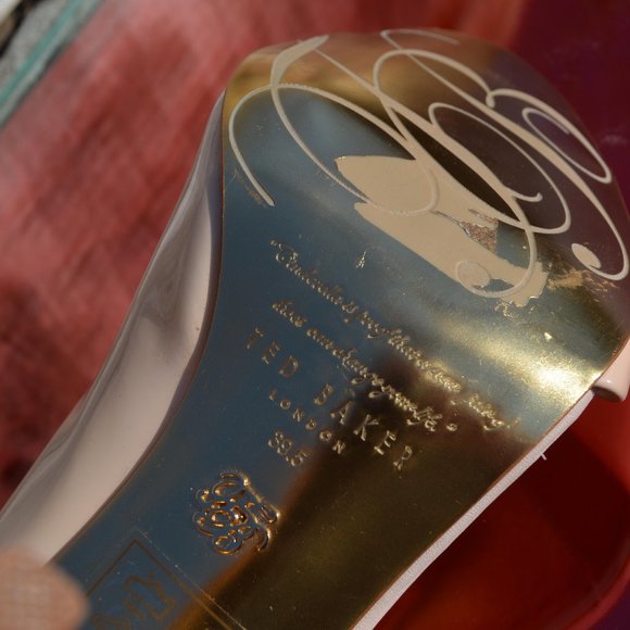 Ted Baker Nude Peep Toe Heels - Picture 2 of 8